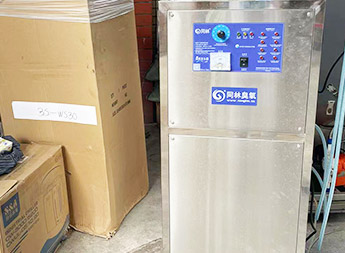 实验室用一体式臭氧发生器(内置制氧机)浓度测试现场