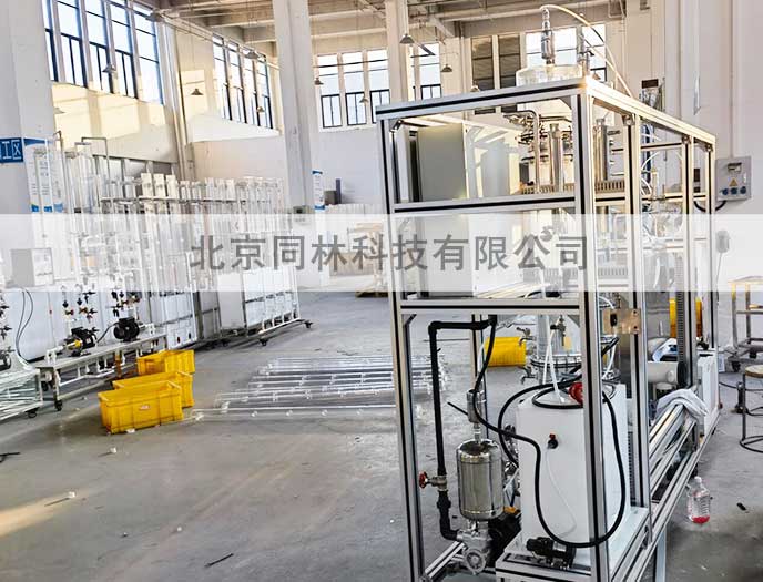 臭氧催化氧化中试实验装置测试完成