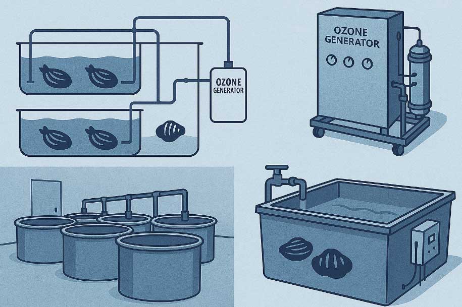 臭氧技术如何让贝类“吐”出安全与鲜美
